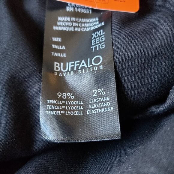 NWT - Buffalo David Bitton Pants Womens Black Elastic Pull on Jogger - Size XXL - Picture 4 of 7